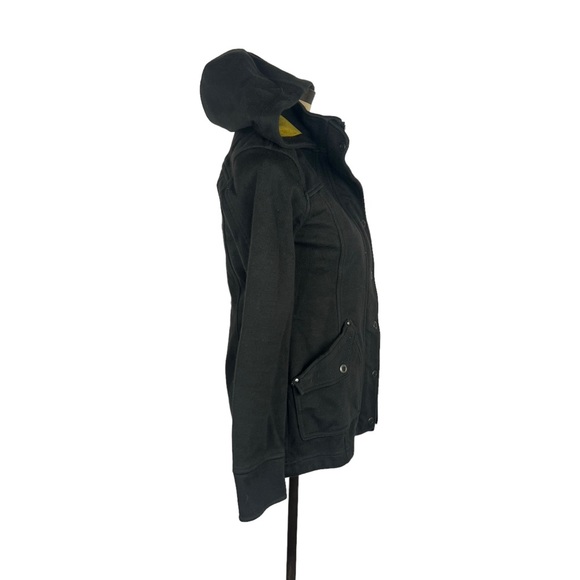 Royal Robbins brown grey full zip hooded knit jacket SZ S - Picture 2 of 11